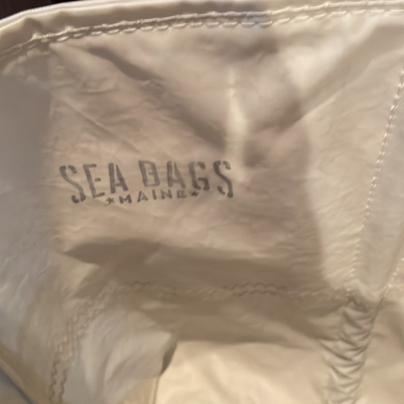 Sea Bags of Maine XL SURF White and Black Tote Bag - Picture 6 of 11